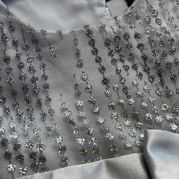 Sleeveless Fluffy Mesh Sparkling Princess Dress - Picture 5 of 7